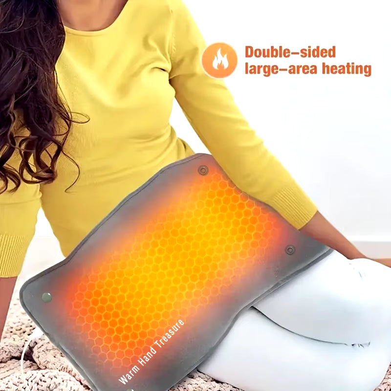 New Graphene Quick Heating Warming Pad with Adjustable Temperature and Timing USB Power Supply Office and Home Warming Handbags