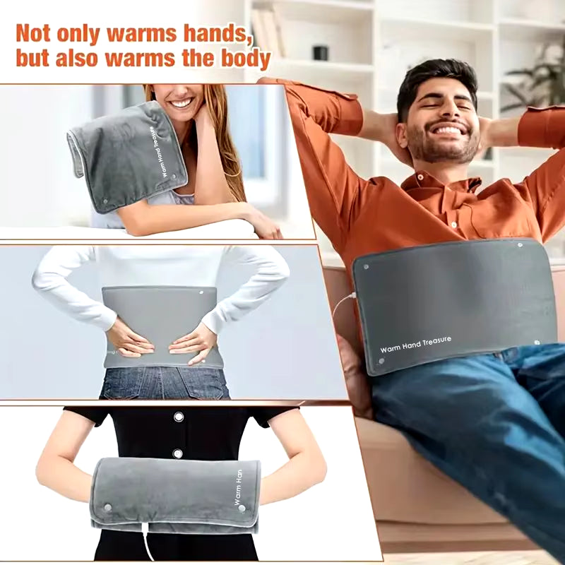 New Graphene Quick Heating Warming Pad with Adjustable Temperature and Timing USB Power Supply Office and Home Warming Handbags