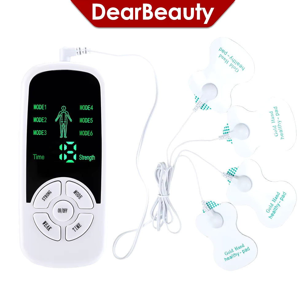 EMS Electric Muscle Therapy Stimulator 6 Modes Tens Unit Machine Meridian Physiotherapy Pulse Abdominal Prostate Body Massager